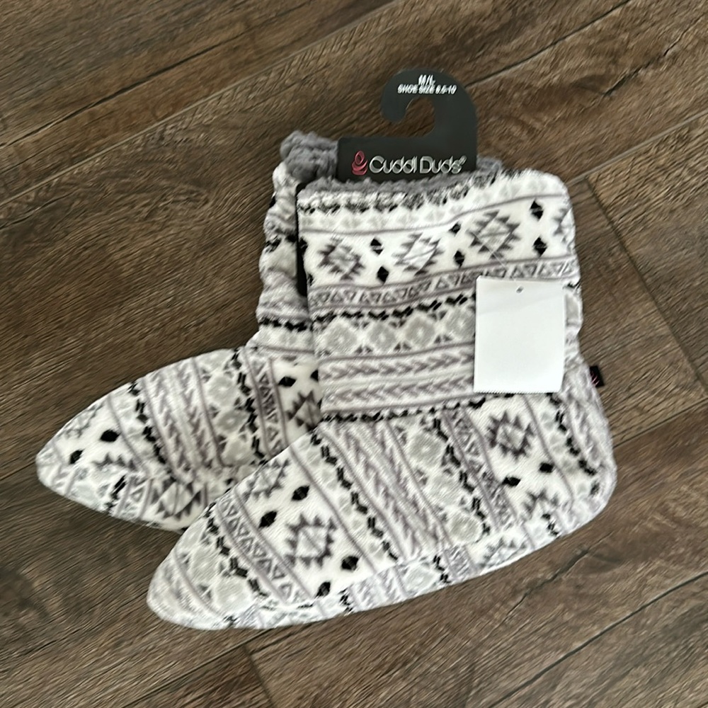 Cuddl Duds slipper booties